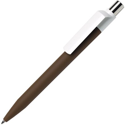 Ручка шариковая автоматическая "Dot GOM CB CR" софт-тач, коричневый