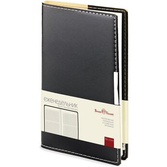 Ежедневник недатированный «Metropol» А6, черный