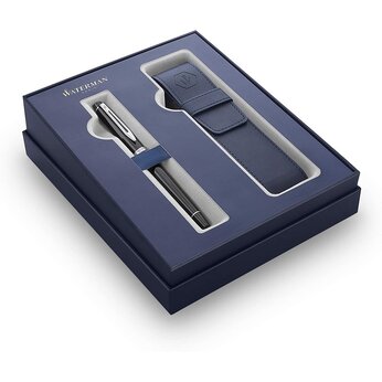 Подарочный набор Waterman Expert, серебристый/черный