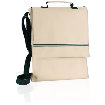 Сумка для документов "MILAN" на ремне, бежевый/черный