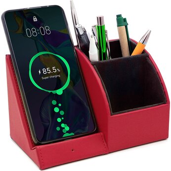 Органайзер с зарядным устройством "Prestige", красный