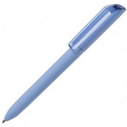 Ручка шариковая автоматическая "Flow Pure GOM 30" софт-тач, светло-голубой