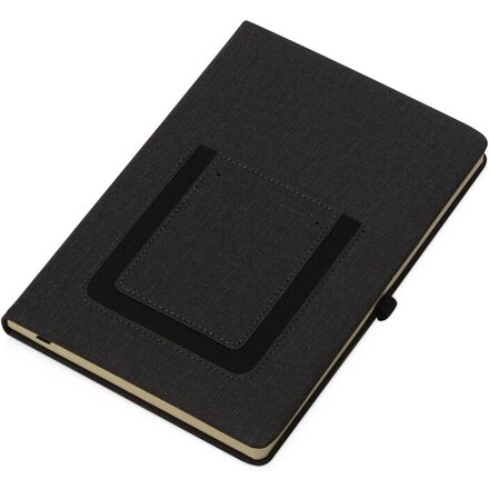 Блокнот "Pocket" А5, с карманом, черный